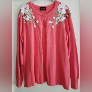 Bob Mackie Cardigan, Size M, never used